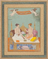 Maharaja Jai Singh of Amber and Maharaja Gaj Singh of Marwar